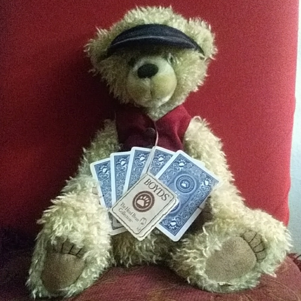 $69.00 my final price dropBoyds bear poker bear.